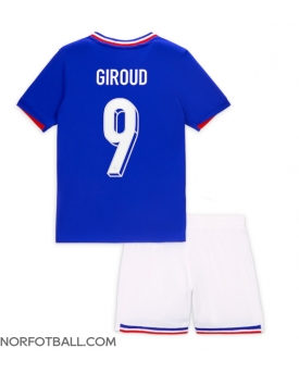 Billige Fotballdrakt Frankrike Olivier Giroud #9 Replika Hjemmedraktsett Barn EM 2024 Kortermet (med bukser)